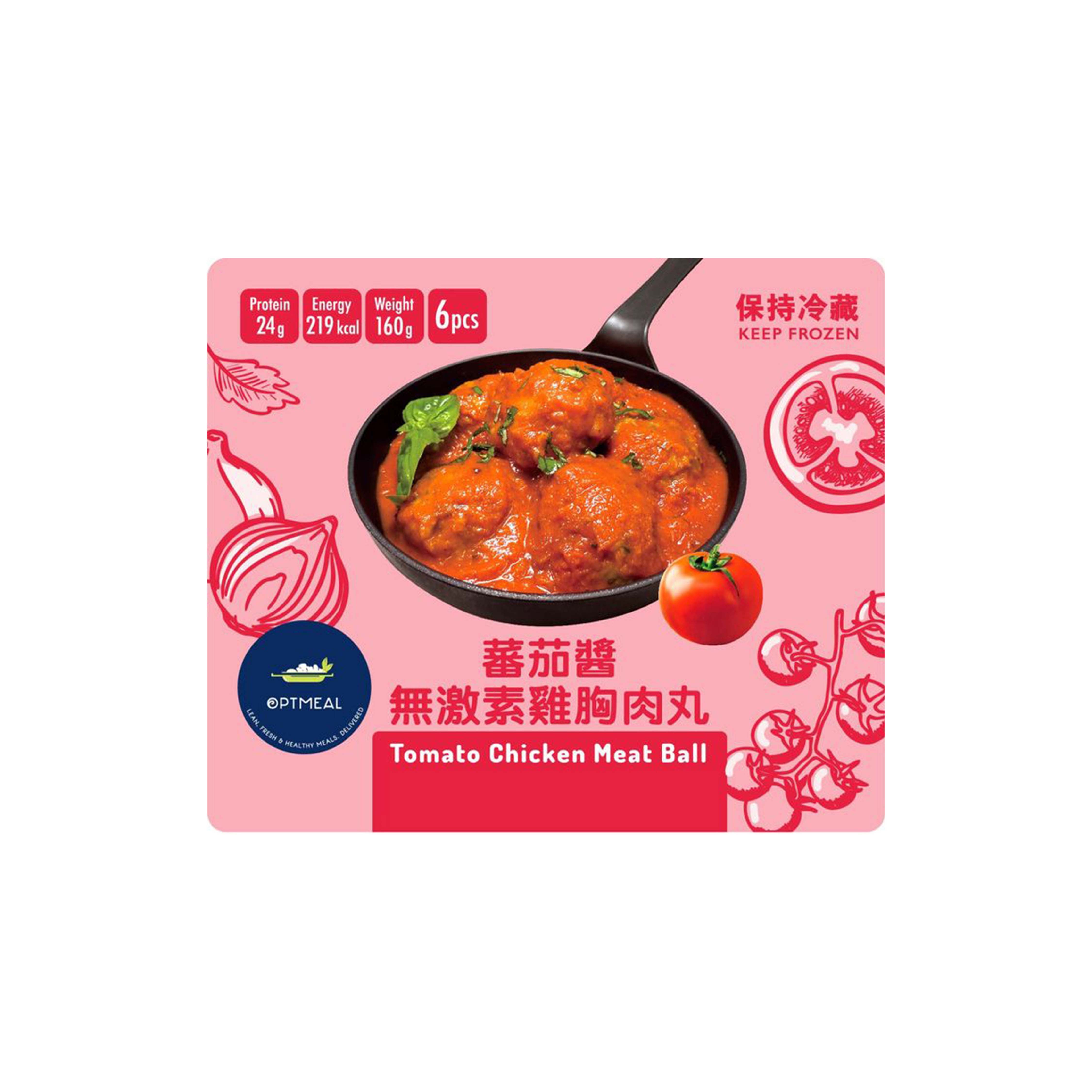 Optmeal蕃茄醬無激素雞胸肉丸